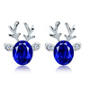 Earrings, three dimensional crystal, Korean style, wholesale, with gem