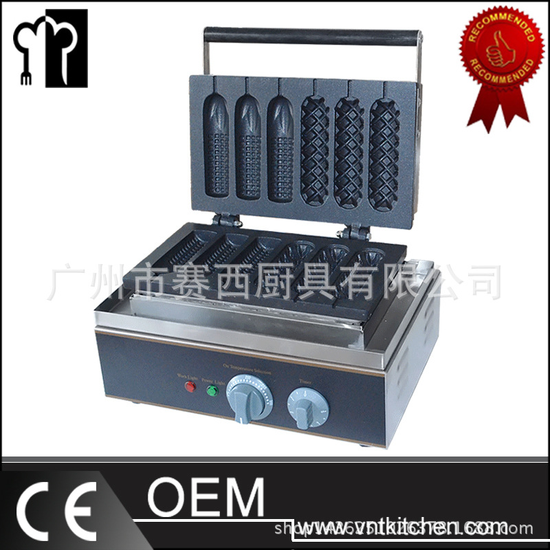 杰亿六格电热香酥机商用烤饼机法式玉米香酥棒烤香肠机烤机FY-216