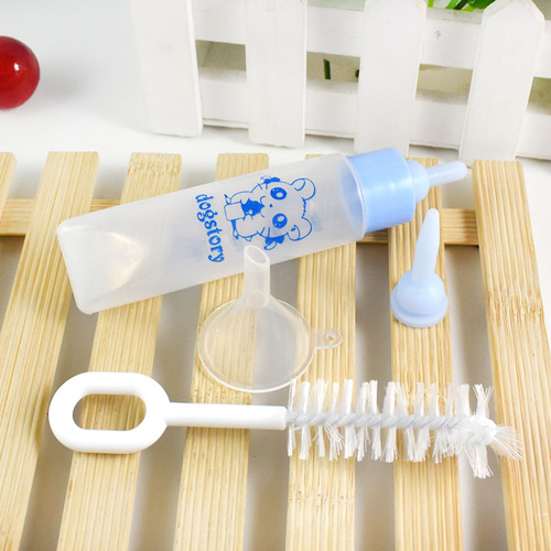 Small pet bottle 30ml hamster rabbit chinchilla water fountain feeder bottle brush pet supplies syringe