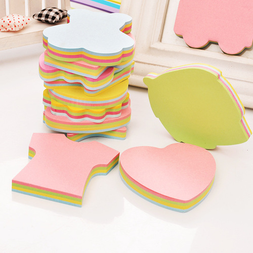 Styling sticky notes n-time stickers for students with cute cartoon girls sticky colorful sticky notes tearable post-it notes
