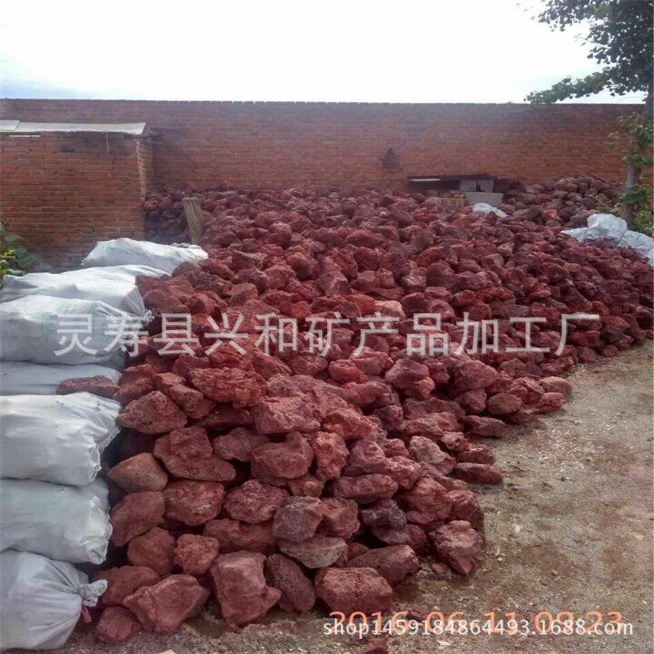 大量供应水过滤多种规格火山岩颗粒 文化石 大块造景火山石