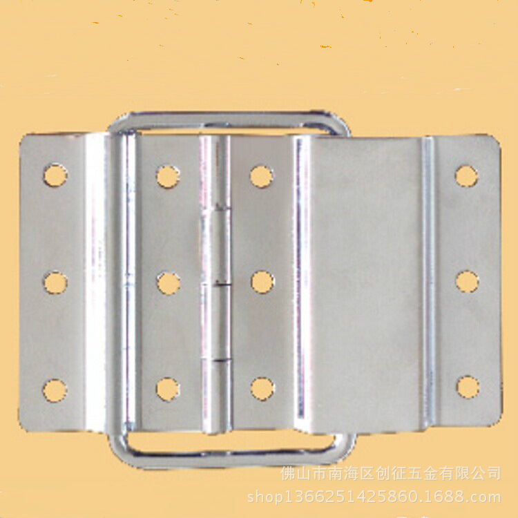 厂家直销优质12孔合页现货十二孔方扣后扣航空箱合页箱包五金配件