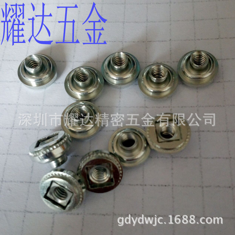 批发LAC-032-1螺母 带自锁浮动压铆螺丝 304不锈钢非标铆螺母