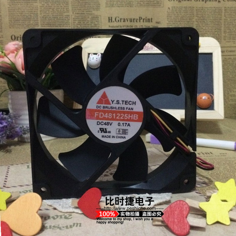 元山 FD481225HB 12025 12CM 48V 0.17A 双滚珠 服务器风扇