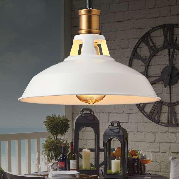 País americano retro loft estilo industrial olla cubierta araña simple tienda de ropa tienda restaurante bar araña de una sola cabeza