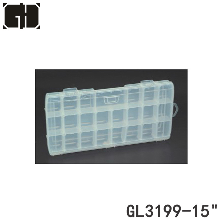 跨境热卖家用药品塑料箱透明电子元器件箱五金零件盒针线收纳箱