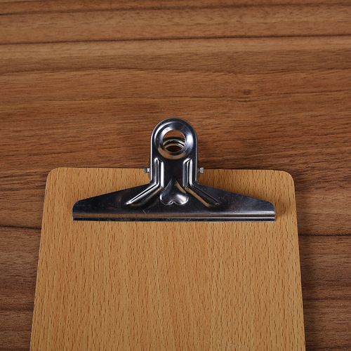 A4 Wooden Butterfly Clip High-Density File Folder Board for Writing Office Menu Clip Student Report Book Clip Fixed