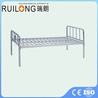 手动不锈钢床头单双揺护*理床 颐养院老人护*理用床四川瑞朗