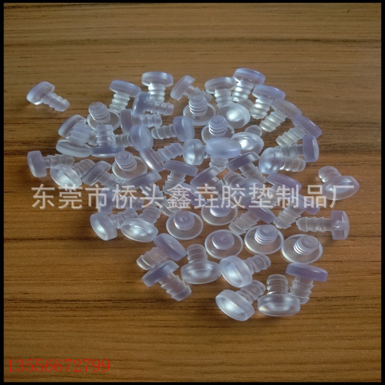 厂家供应pvc锁螺丝脚垫  防滑耐磨透明脚垫 家具桌椅防滑脚垫