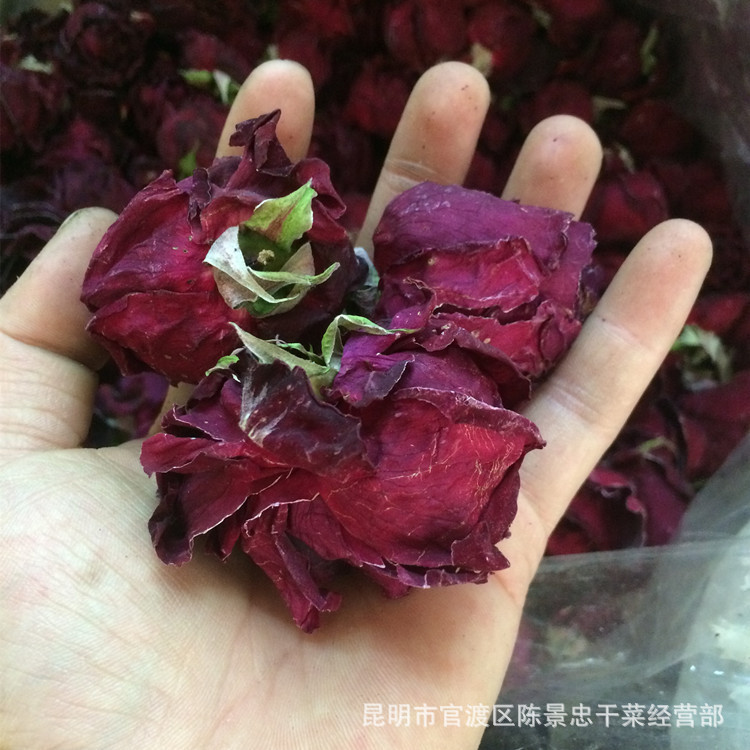 French edible ink red rose dried rose French ink red Yunnan specialty scented tea wholesale