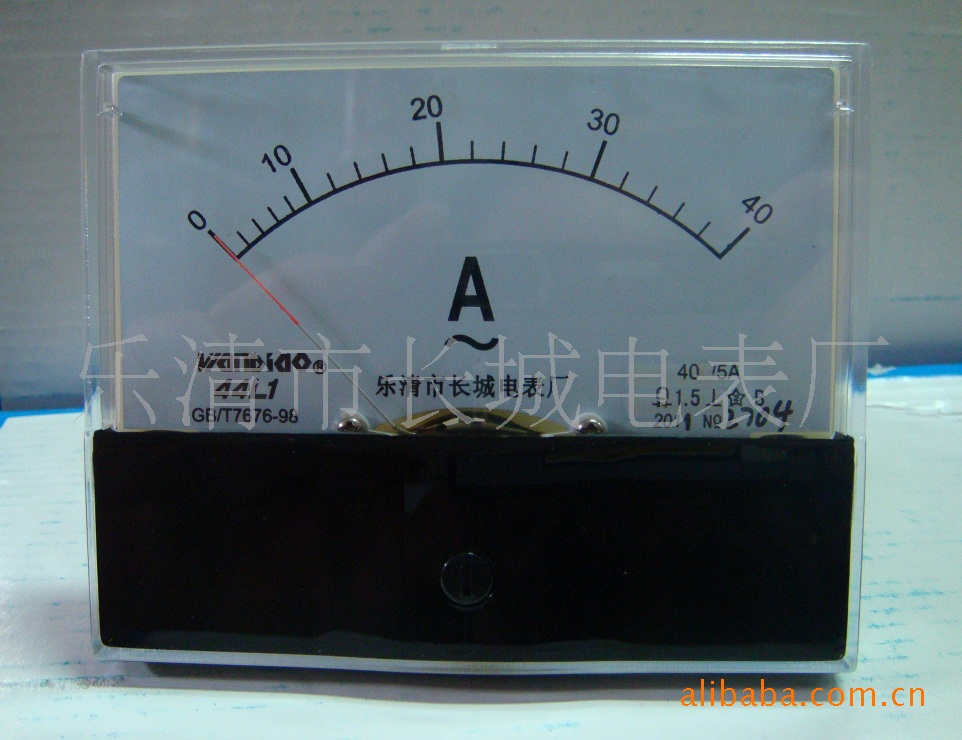 供应长城电表厂 44L1 40/5 交流电流表/需外接互感器 指针式