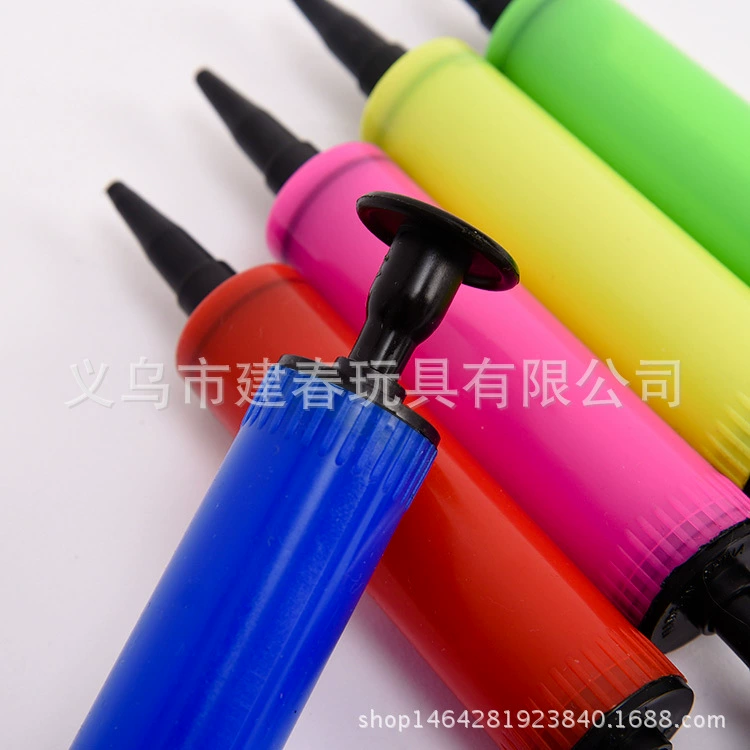 Производитель изготовленный на заказ мини-воздушный шар ручной толчок насос портативный насос ручной бытовой надувной насос смешанный цвет пластик