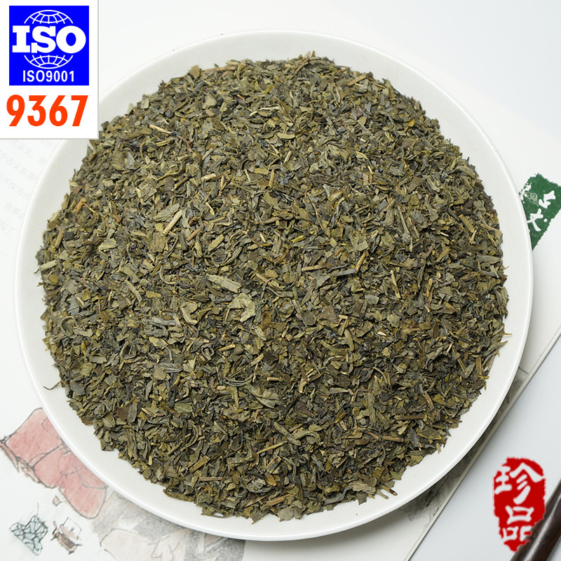 Export Eyebrow Tea 9367 Tea Leaves, High Mountain Cloud Mist Roasted Green Tea Leaves, Green Crushed Tea, Green Tea Fragments, Green Tea Manufacturer Inspection
