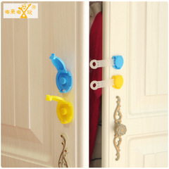 Doo Doo Play Solid Color Double Head Baby Drawer Lock, Children's Flexible Cabinet Door Sticker Lock, Infant Safety Lock