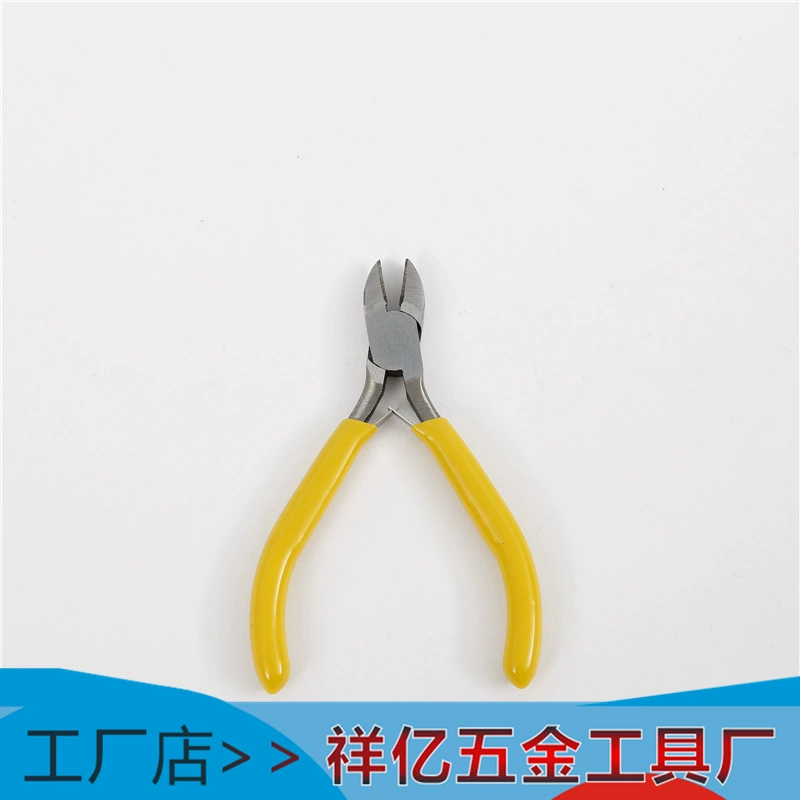 Yellow small handle, pliers, set, handmade