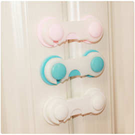 26色可选蓝粉平面开合锁冰箱抽屉婴儿对开锁宝宝功能锁儿童安全锁