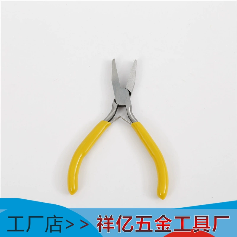 Yellow small handle, pliers, set, handmade