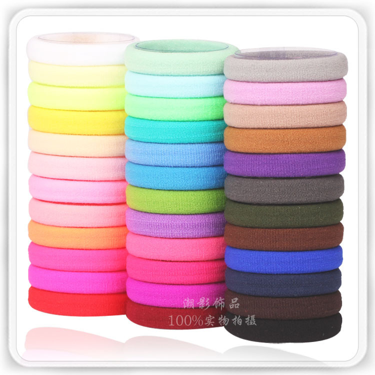 Douyin Hot Sale 100 Bags of Rubber Band Hair Accessories Small Gifts for Hotels with High Elastic Towel Hair Ties Factory Batch