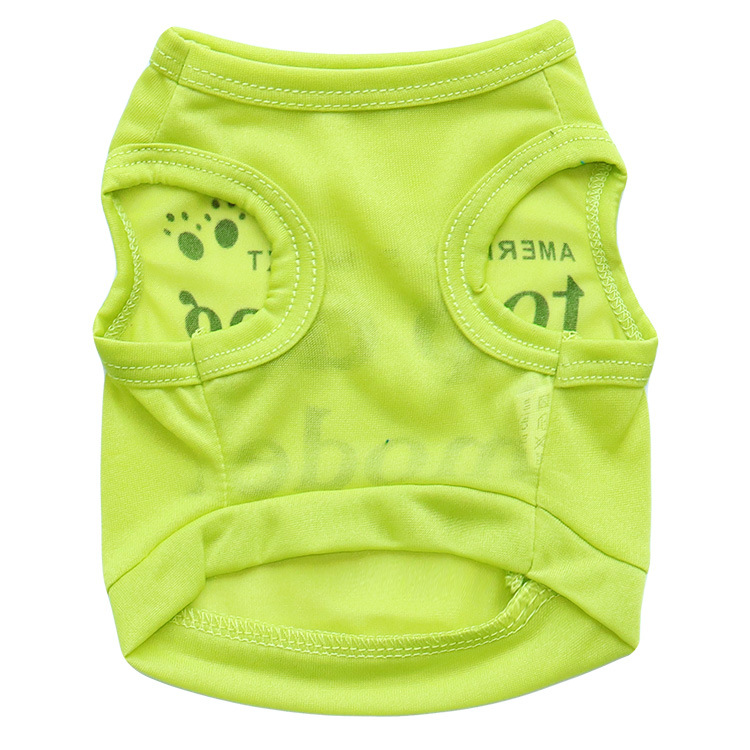 Suministros para mascotas perro gato ropa al por mayor poliéster transpirable pequeño perro Teddy bichon chaleco primavera y verano otoño