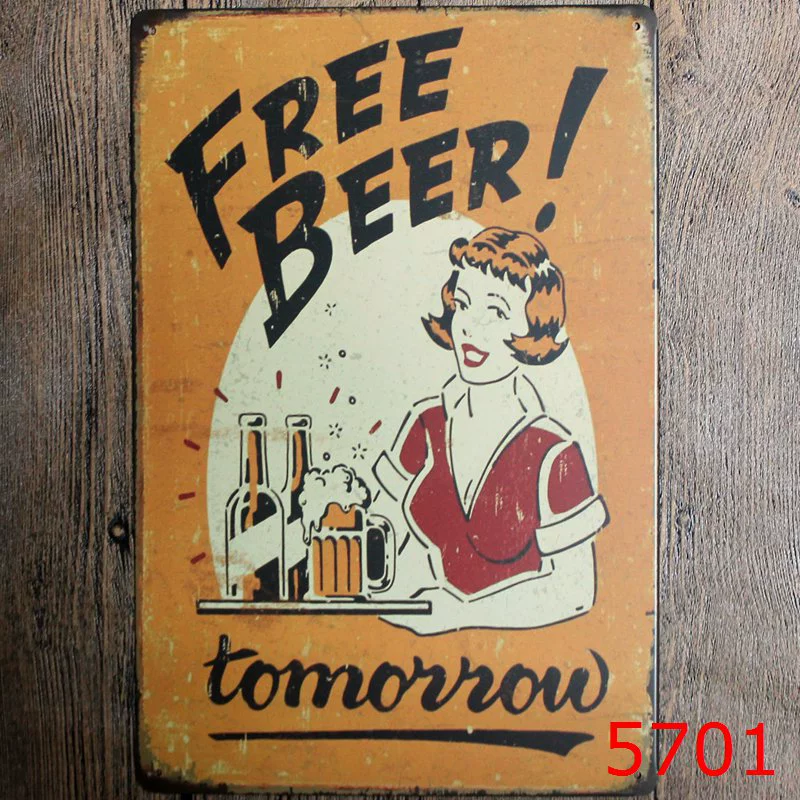 Коктейль VIP Beer Iron Painting оптом Декорация для бара, спальни, KTV, ресторан и заведение