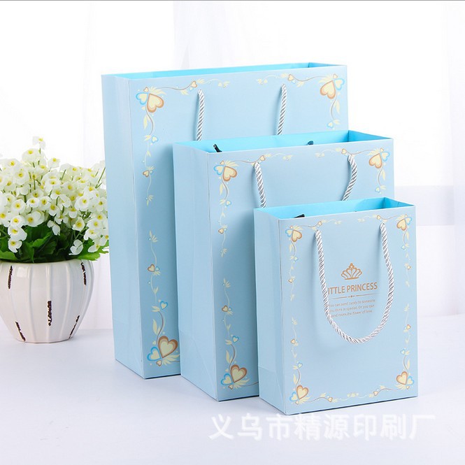 Nueva bolsa de regalo bolsa de papel al por mayor Príncipe y princesa bolsa de regalo bebé retorno festivo bolsa de papel ventas directas de fábrica image 4