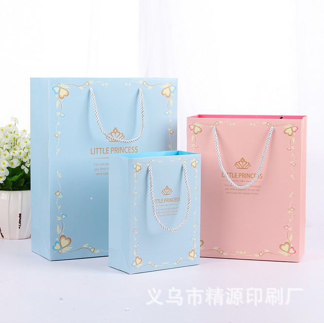 Nueva bolsa de regalo bolsa de papel al por mayor Príncipe y princesa bolsa de regalo bebé retorno festivo bolsa de papel ventas directas de fábrica image 3