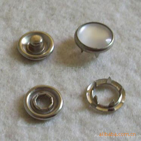 钻面衬衣五爪扣童装宝宝五抓按扣大衣外套珠光摁扣按扣纽扣现货