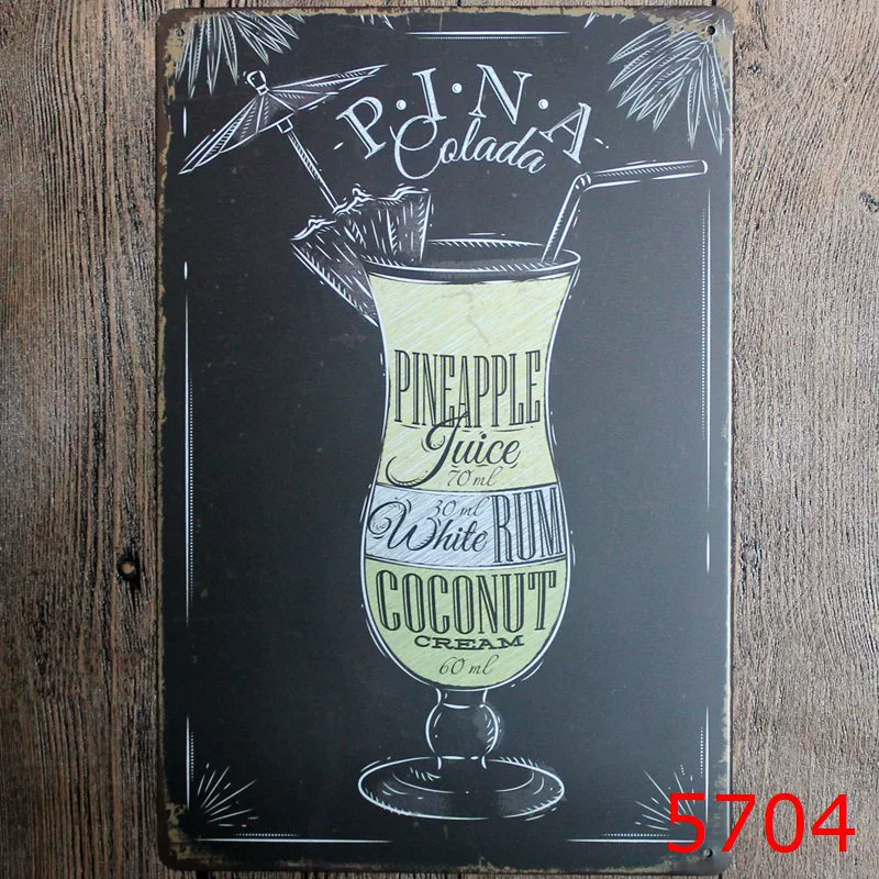 Коктейль VIP Beer Iron Painting оптом Декорация для бара, спальни, KTV, ресторан и заведение