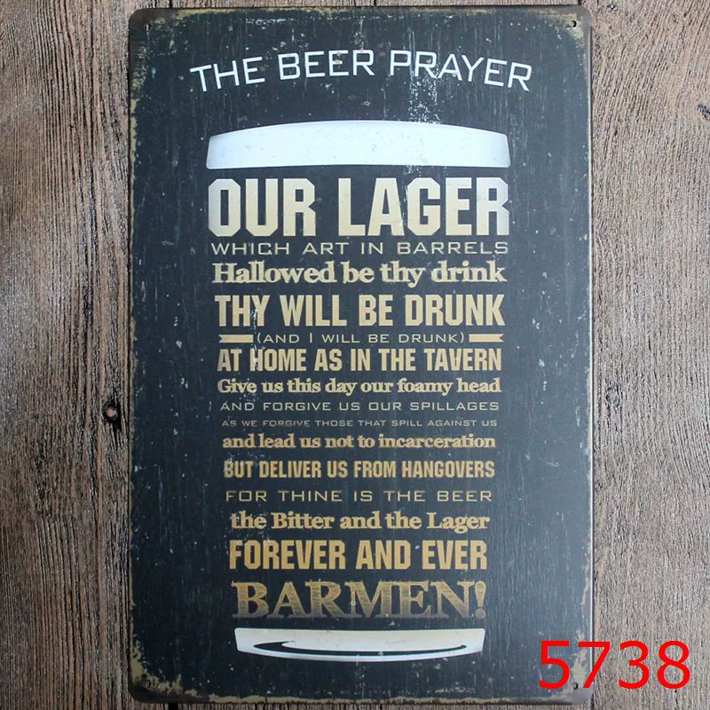 Коктейль VIP Beer Iron Painting оптом Декорация для бара, спальни, KTV, ресторан и заведение
