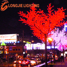 11520灯 高7米 LED桃花树灯 发光树灯、景观发光桃树灯