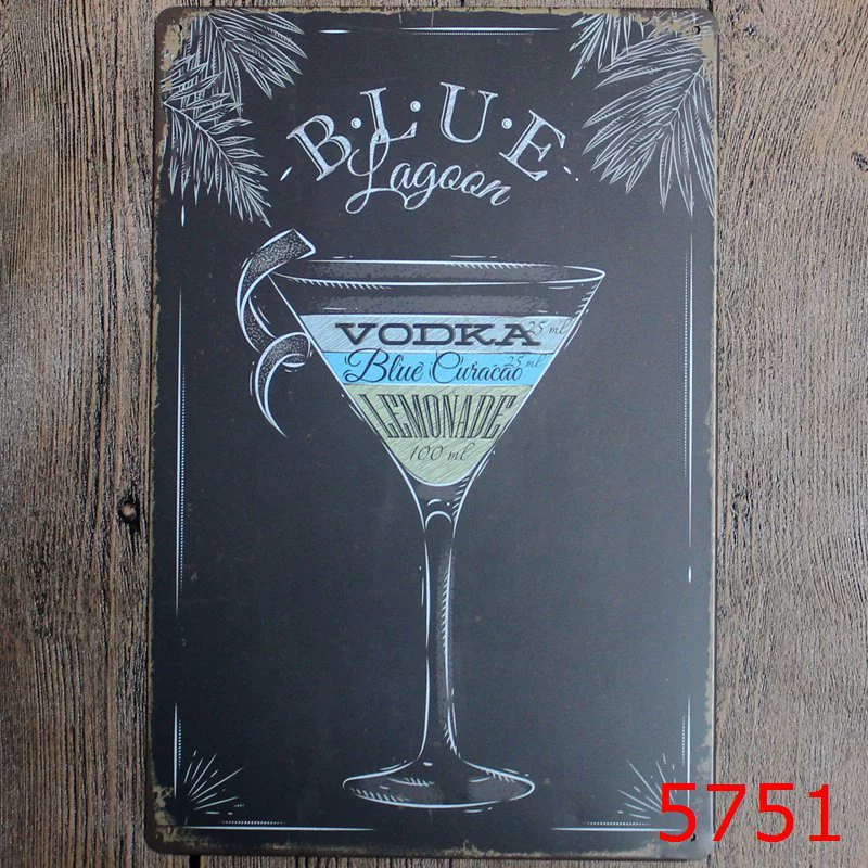 Коктейль VIP Beer Iron Painting оптом Декорация для бара, спальни, KTV, ресторан и заведение