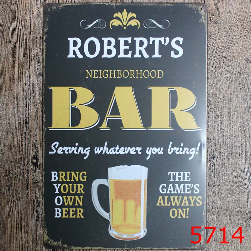 Коктейль VIP Beer Iron Painting оптом Декорация для бара, спальни, KTV, ресторан и заведение