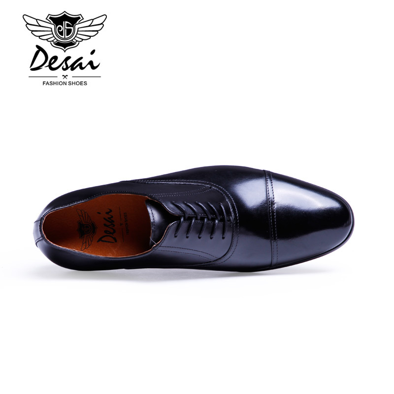 2021 New Men's Shoes Business Dress British Shoes Leather Shoes Wear-resistant Outsole Lace-up Brand Shoes and Boots