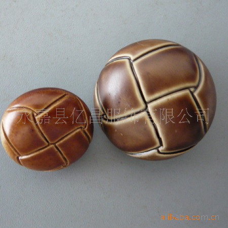 塑料仿皮纽扣西装大衣(龟裂纹扣) 毛呢外套风衣扣子仿皮扣