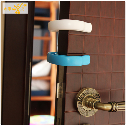 Large U-shaped children's cartoon safety windproof hand door card baby safety protection door clip plastic door stop