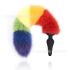 New silicone real hair color tail