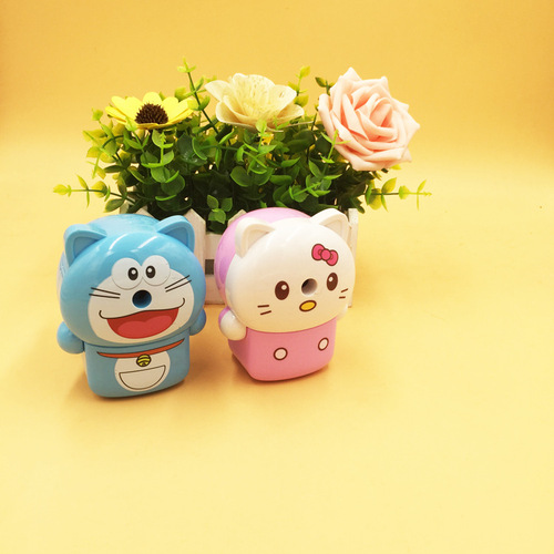 New Tenggao hand-operated automatic pen-feeding pencil sharpener for primary school students cute cartoon pencil sharpener student stationery