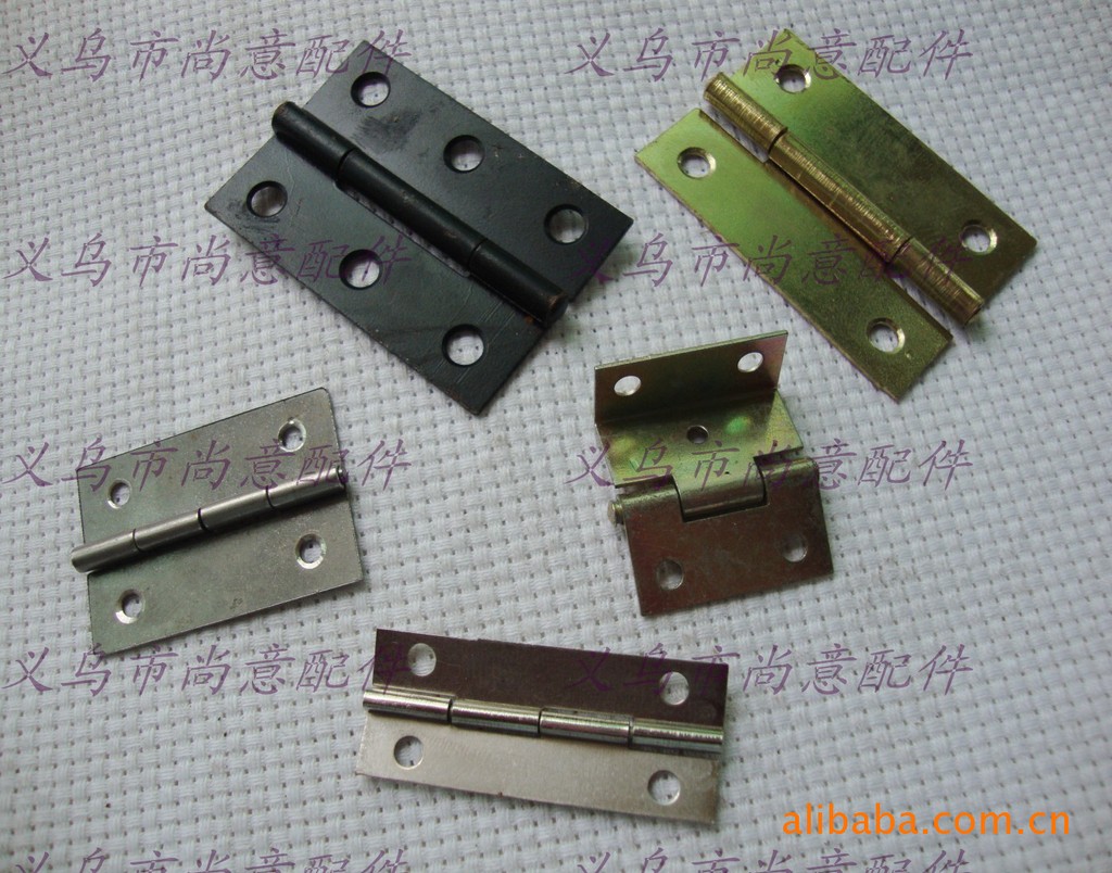Venta directa de fábrica de bisagra pequeña de hierro, bisagra pequeña de metal, caja de embalaje de bisagra de 1 pulgada, bisagra de galvanoplastia para caja de embalaje
