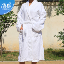 外贸纯棉割绒男女同款浴袍全棉酒店睡袍 加厚保暖家居服刺绣定制