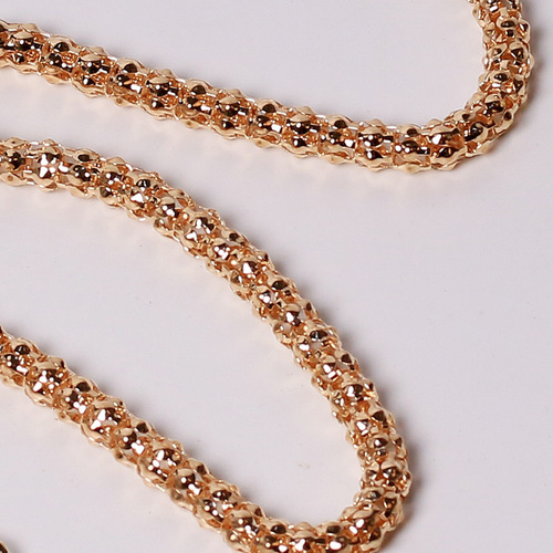 Cross-border metal round corn waist chain new chain simple decorative chain dress belt metal chain body chain