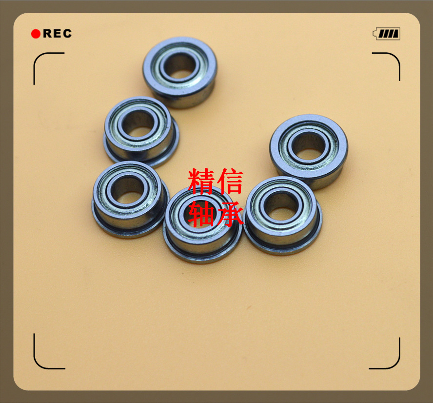 英制法兰轴承 FR2-5ZZ 微型轴承 3.175*7.938*3.571 深沟球轴承