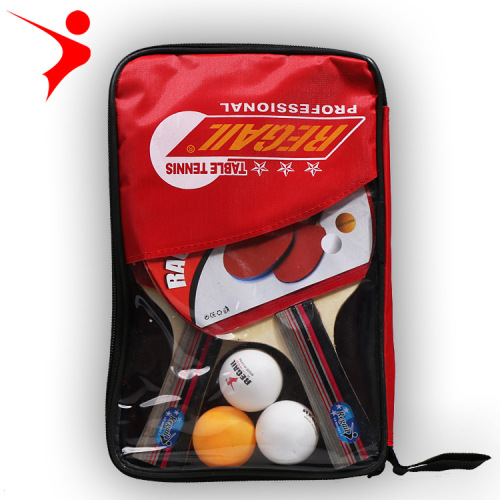 Factory direct sales REGAIL 8010 table tennis racket training two-shot three-ball straight shot horizontal shot table tennis racket set