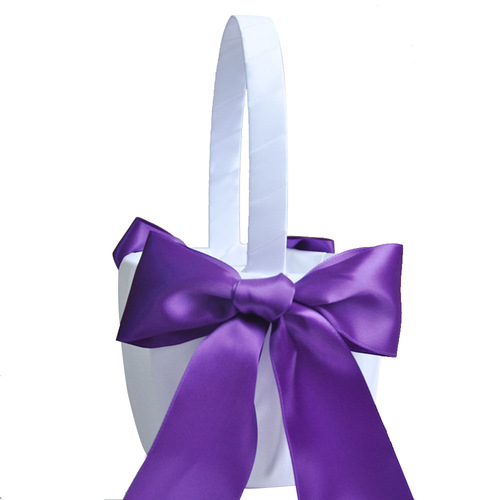 Amazon Wedding Creative Big Flower Knot Bride Flower Girl Spreading Flowers Petals Basket Lots of 9 Colors