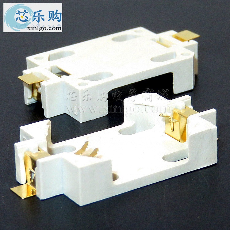 CR2032电池座 CR2025 BS-6 3V 贴片 纽扣电池座 电池盒 座子 镀金