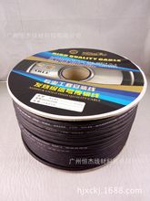 哑光高弹料纯铜双芯话筒线 128绕包麦克风线 调音台连接线