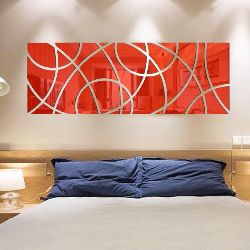 New creative 3D crystal three-dimensional stickers large size DIY acrylic mirror wall stickers TV background living room bedroom New creative 3D crystal three-dimensional stickers large size DIY acrylic mirror wall stickers TV background living room bedroom