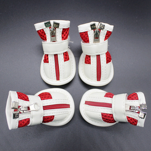 Cat and Dog Shoes, Pet Shoes, Dog Shoes, Shih Tzu and Teddy Mesh Zipper Athletic Shoes, Breathable Mesh Shoes 6