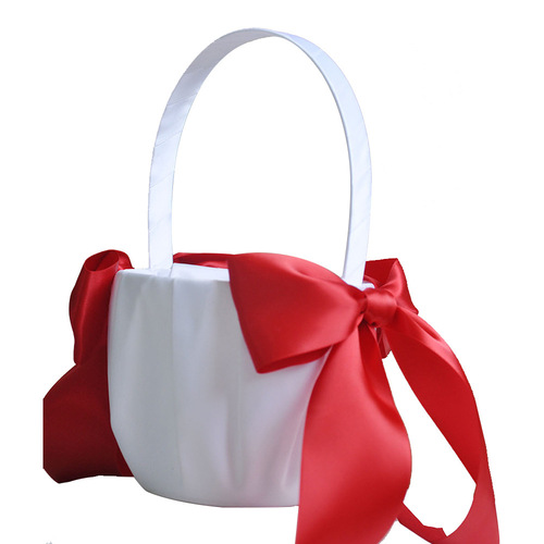 Amazon Wedding Creative Big Flower Knot Bride Flower Girl Spreading Flowers Petals Basket Lots of 9 Colors