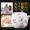 With a spoonful of ceramic stew pot, Japanese soup cup ceramic soup bowl stew can ginseng bird's nest bowl with lid with water stew house