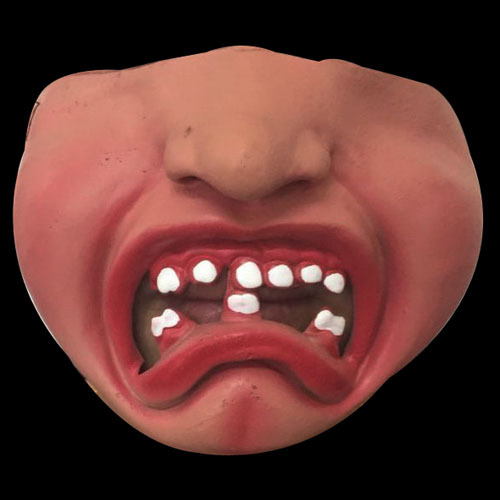 Halloween bar fiesta suministros mascarada máscara de rendimiento látex media cara máscara rendimiento divertido látex carretera